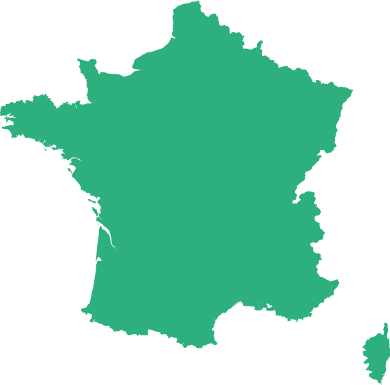Carte de France verte